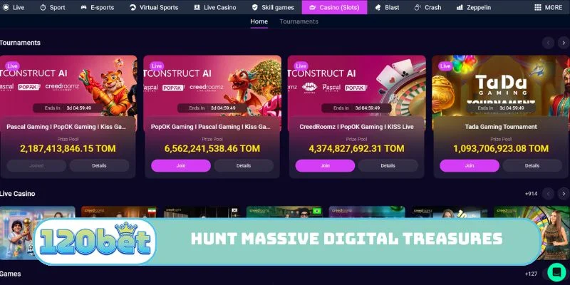 Hunt massive digital treasures in our arcade lobby today
